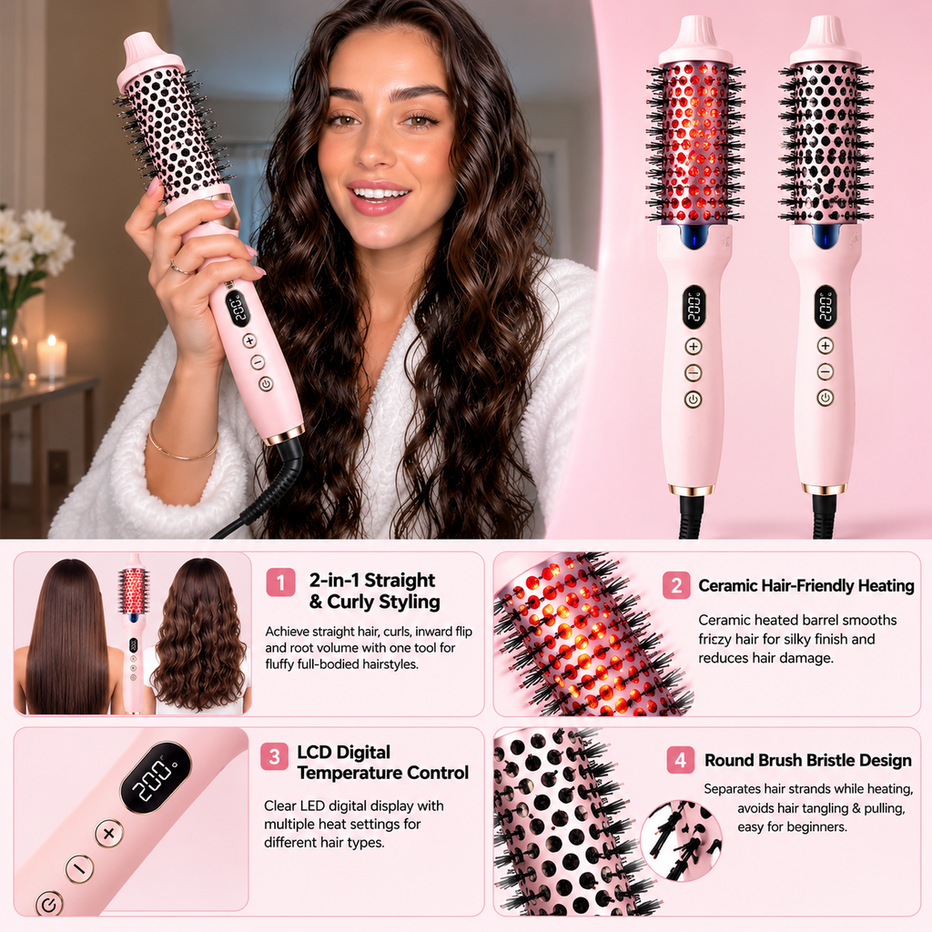 Elavira LumiSleek Infrared Thermal Styling Brush