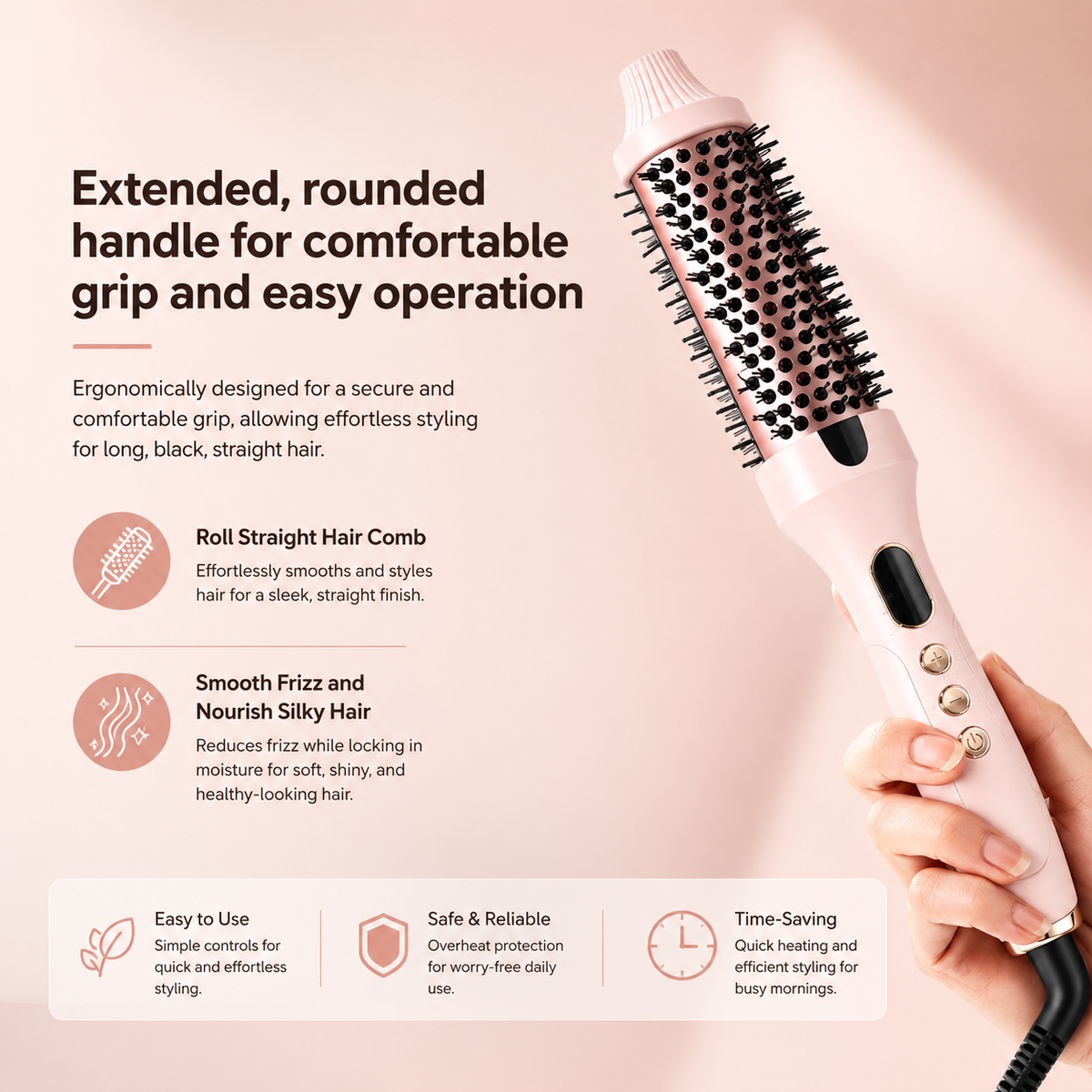 Elavira LumiSleek Thermal Styling Brush